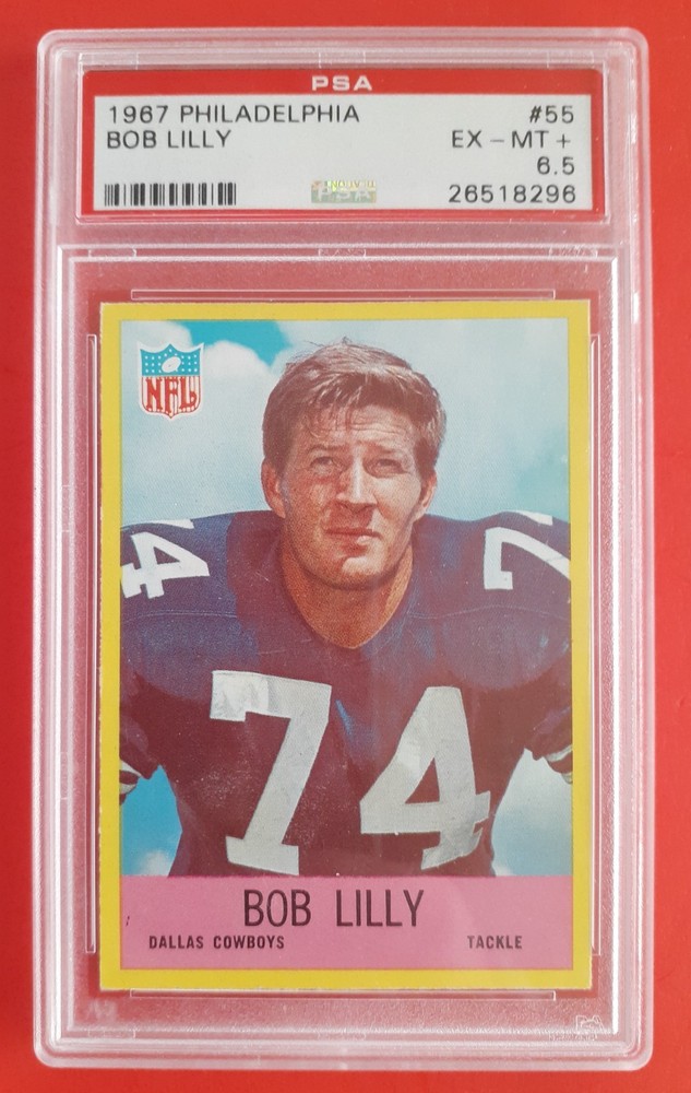 1967 BOB LILLY PSA 6.5 ... A BEAUTY!  BONUS VINTAGE CARDS INCLUDED!!