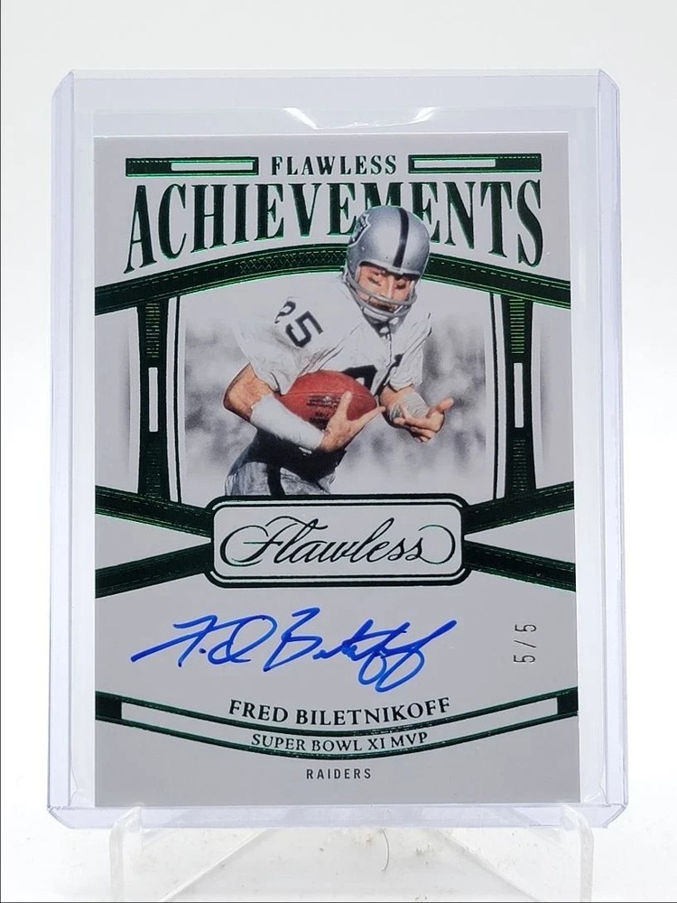 FRED BILETNIKOFF 2024 FLAWLESS FLAWLESS ACHIEVEMENTS EMERALD AUTO 5/5