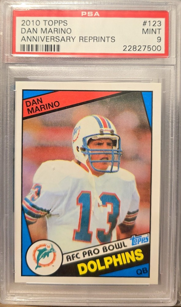 2010 Topps 1984 Reprint Dan Marino PSA 9 Mint Dolphins HOF Pitt