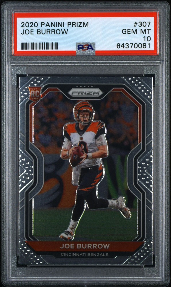 2020 Prizm Joe Burrow RC Rookie #307 Bengals PSA 10