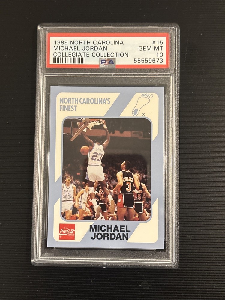 1989 North Carolina Collegiate Collection Michael Jordan #15 PSA 10 Gem Mint