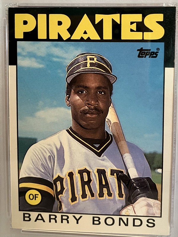 1986 Topps Traded #11T BARRY BONDS Pittsburgh PIRATES RC Rookie PSA 8 NM-MT view 2