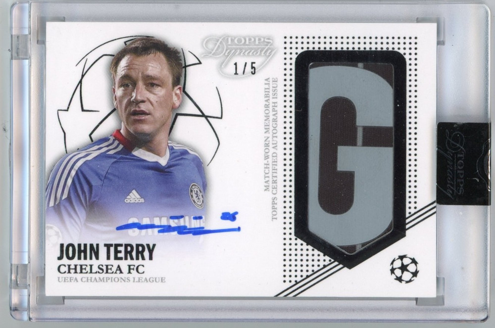 John Terry 2022-23 Topps Dynasty UCL Patch Auto /5 Chelsea