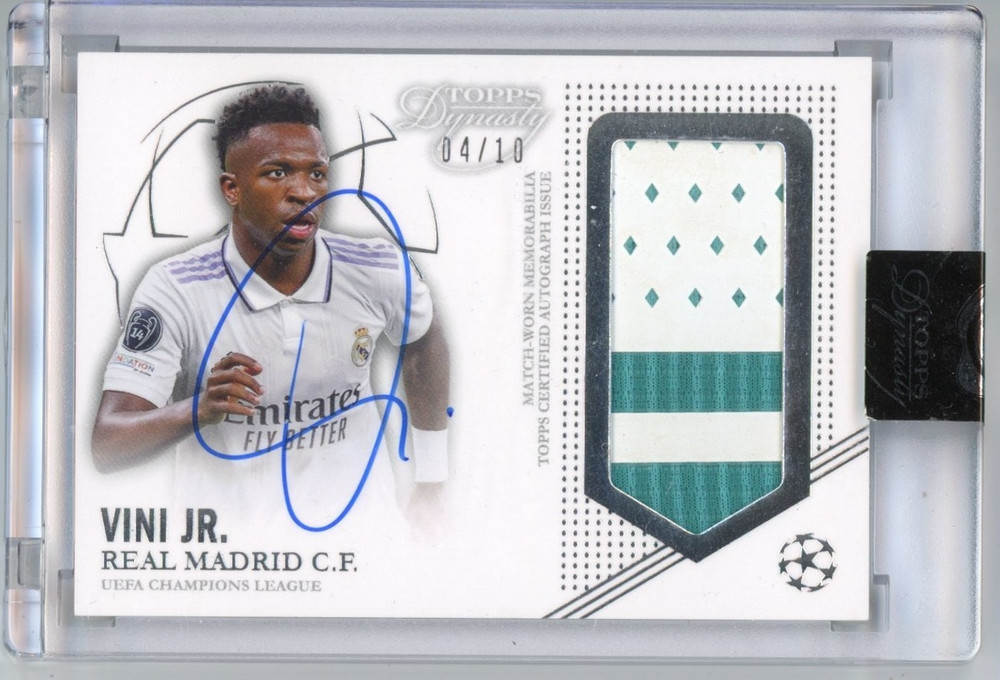 Vini Jr 2022-23 Topps Dynasty UCL Patch Auto /10 Real Madrid