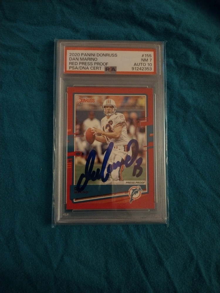 Dan Marino Autograph 10 PSA 7 