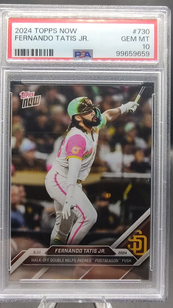 2024 Topps Now Postseason Walk-Off #730 Fernando Tatis Jr. Padres PSA 10