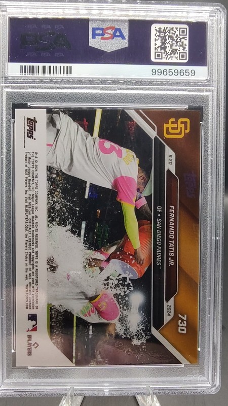 2024 Topps Now Postseason Walk-Off #730 Fernando Tatis Jr. Padres PSA 10 view 2