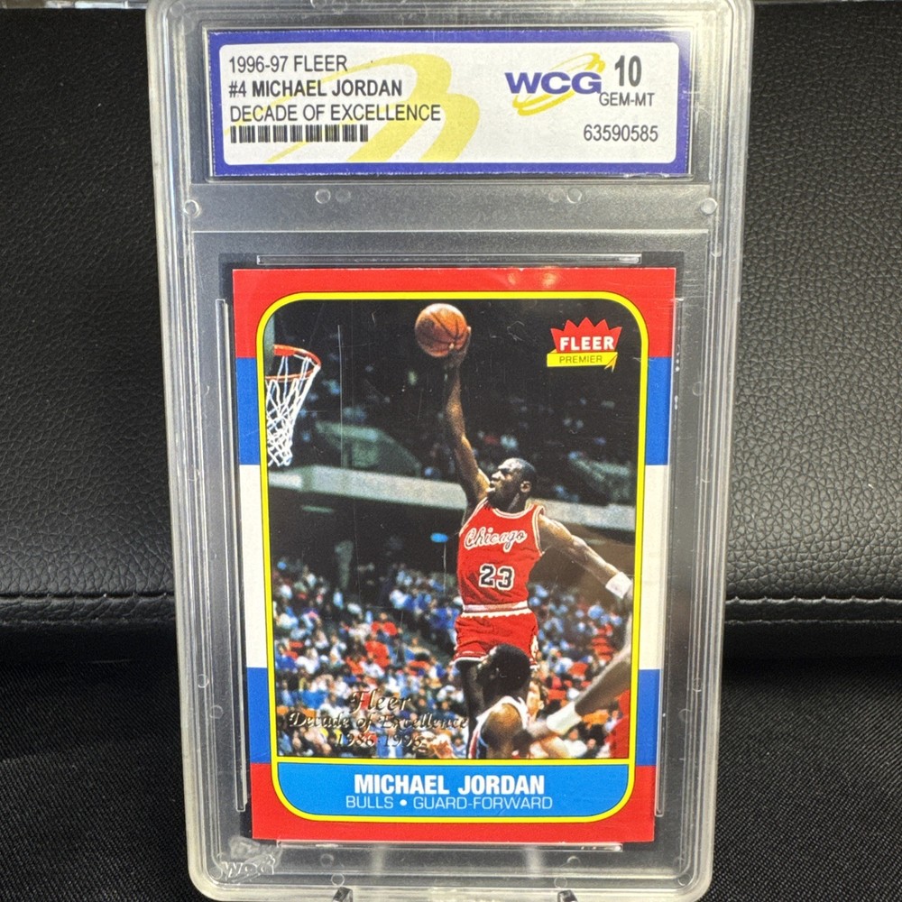 MICHAEL JORDAN 1996-97 Fleer Decade of Excellence Rookie RC #4 - GEM MINT 10