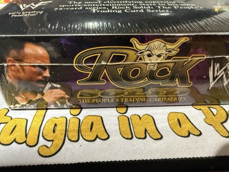 Rocky Maivia The "Rock Solid" Sealed Trading Cards Box, Dwayne Johnson, 2000 WWF view 2