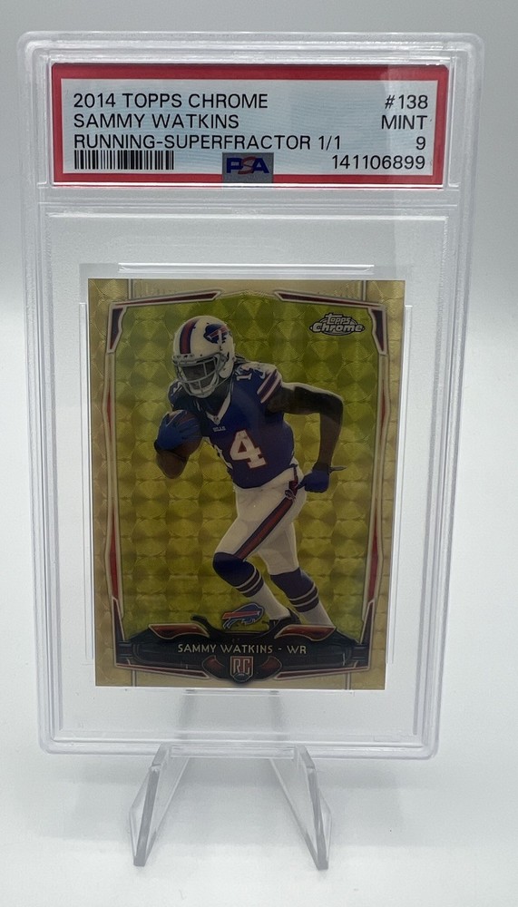 2014 Topps Chrome Mini Sammy Watkins RC Superfractor 1/1 PSA 9