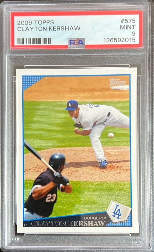 2009 Topps #575 Clayton Kershaw PSA 9