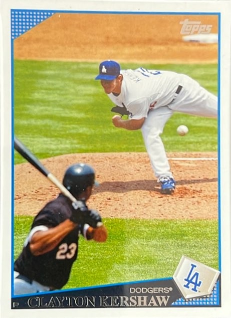 2009 Topps #575 Clayton Kershaw PSA 9 view 2