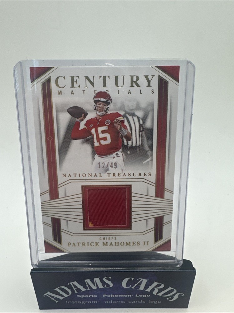 2023 National Treasures - Century Materials Patrick Mahomes II  # 12 /49