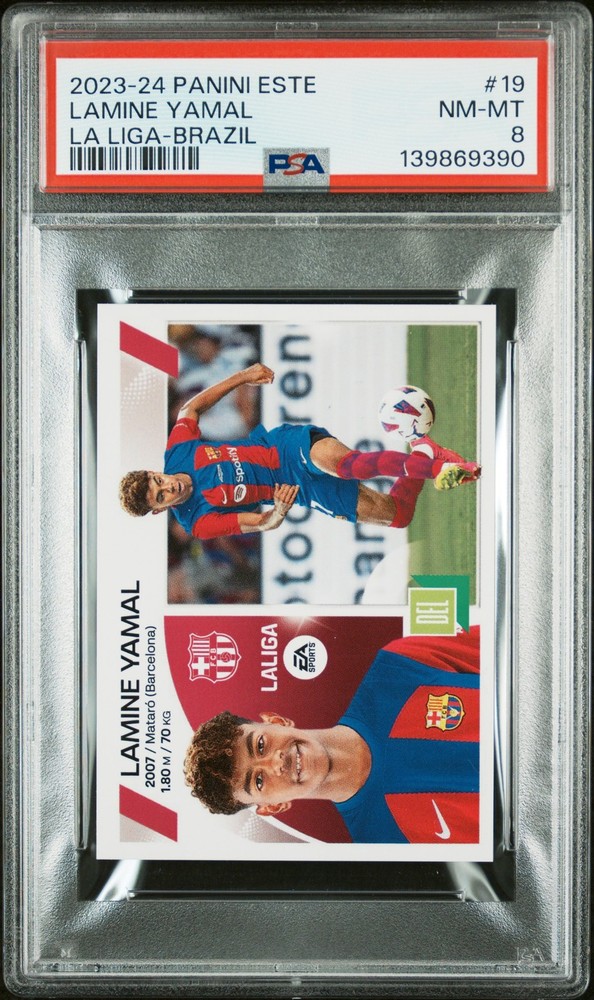 PSA 8 Lamine Yamal 2023 Este La Liga #19 Rookie Card