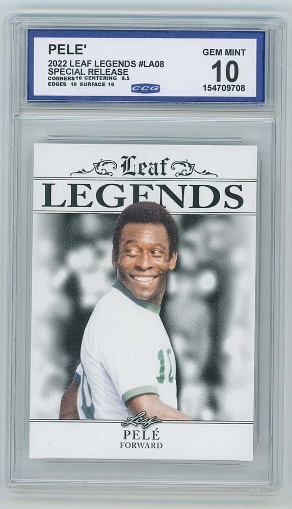 2022 Leaf Special Release Pele Legends #8 CCG 10 Gem Mint