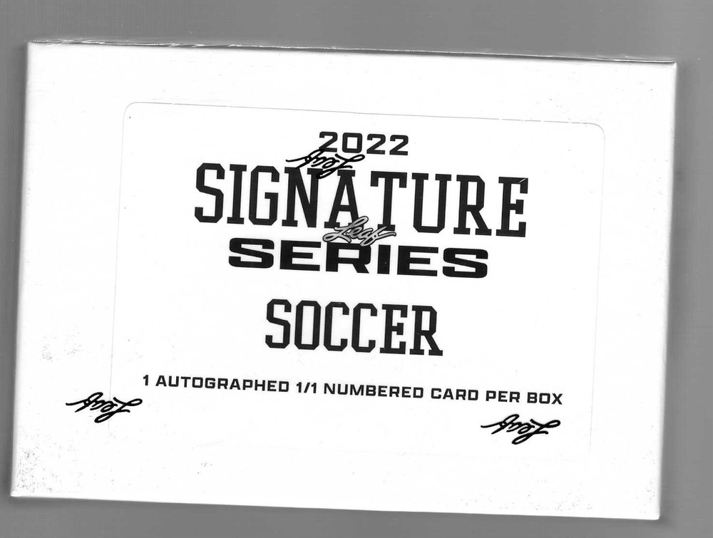 2022  LEAF SIGNATURE SERIES SOCCER SEALED HOBBY  BOX 1 AUTO 1/1