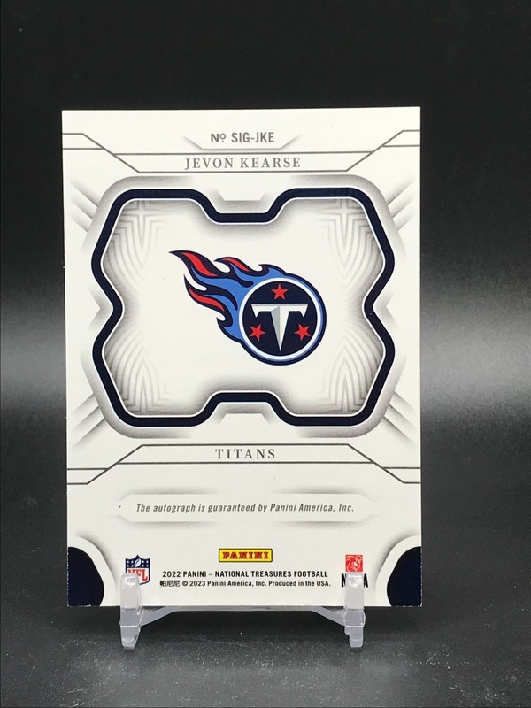 2022 Panini National Treasures Jevon Kearse Signatures Auto EMERALD /5 #SIG-JKE view 2