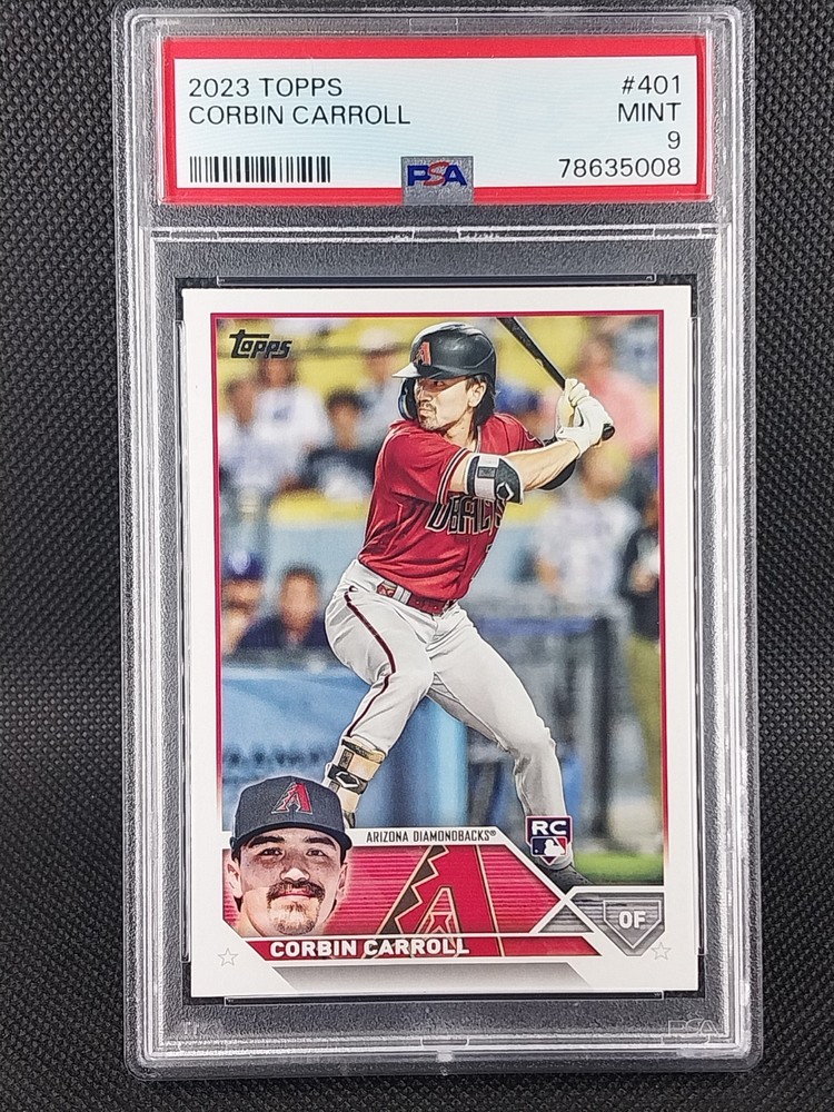 2023 Topps Series 2 Corbin Carroll Rookie RC #401 PSA MINT 9 Diamondbacks