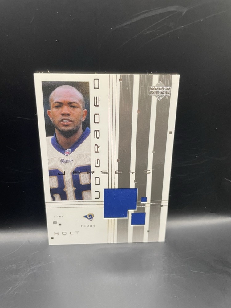 2000 Upper Deck Graded Football Torry Holt Game Used Jersey Card #G-TH