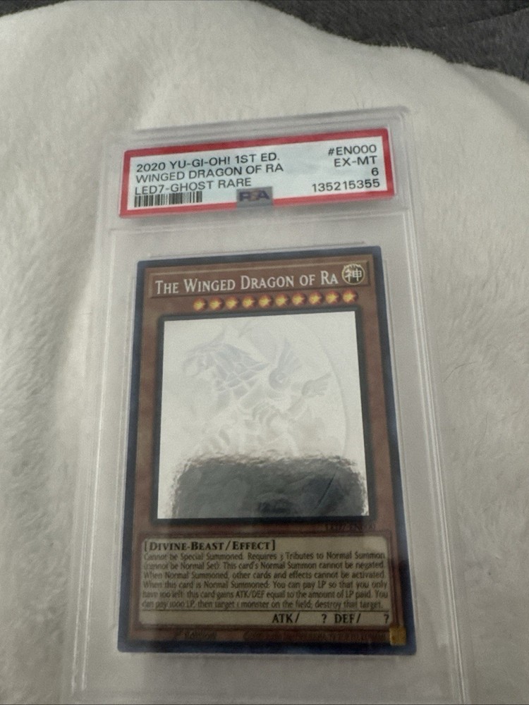 The Winged Dragon of Ra (Ghost Rare) LED7-EN000  Legendary: Rage of Ra 1sEdition