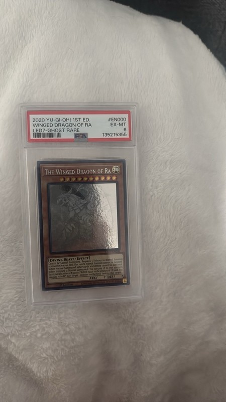 The Winged Dragon of Ra (Ghost Rare) LED7-EN000 Legendary: Rage of Ra 1sEdition view 2
