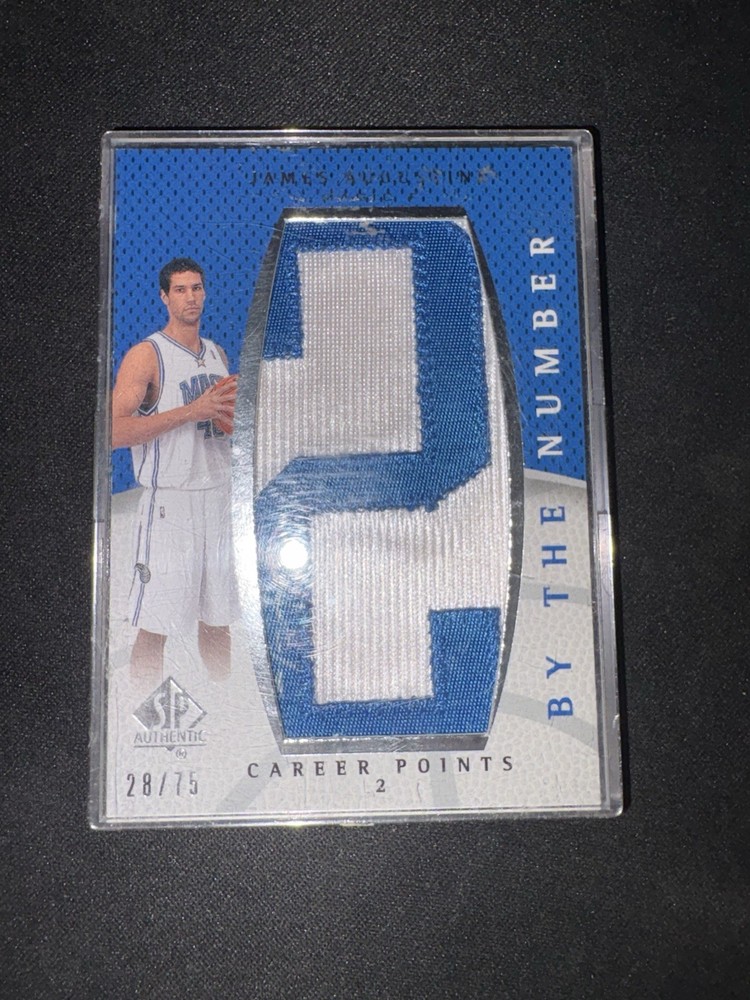 2007 Sp Authentic James Augustine By The Number Patch Auto /75 #BN-AU