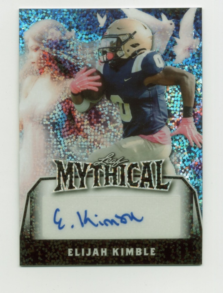 2025 Leaf Eclectic Signature Football AUTO 1/1 MYTHICAL ELIJAH KIMBLE