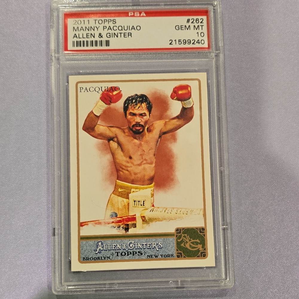Topps 2011 Allen & Ginter's Manny Pacquiao #262 Rookie Base PSA 10 Boxing Card