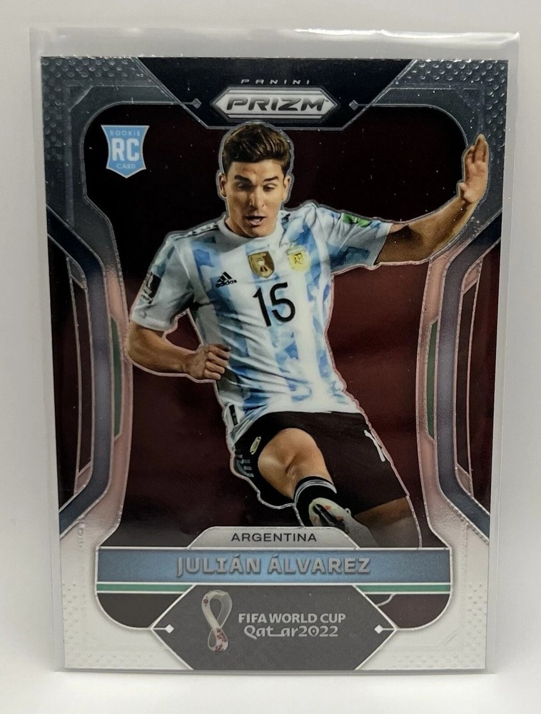Panini Prizm World Cup Soccer 2022 Julian Alvarez Base Rookie Argentina  Qty