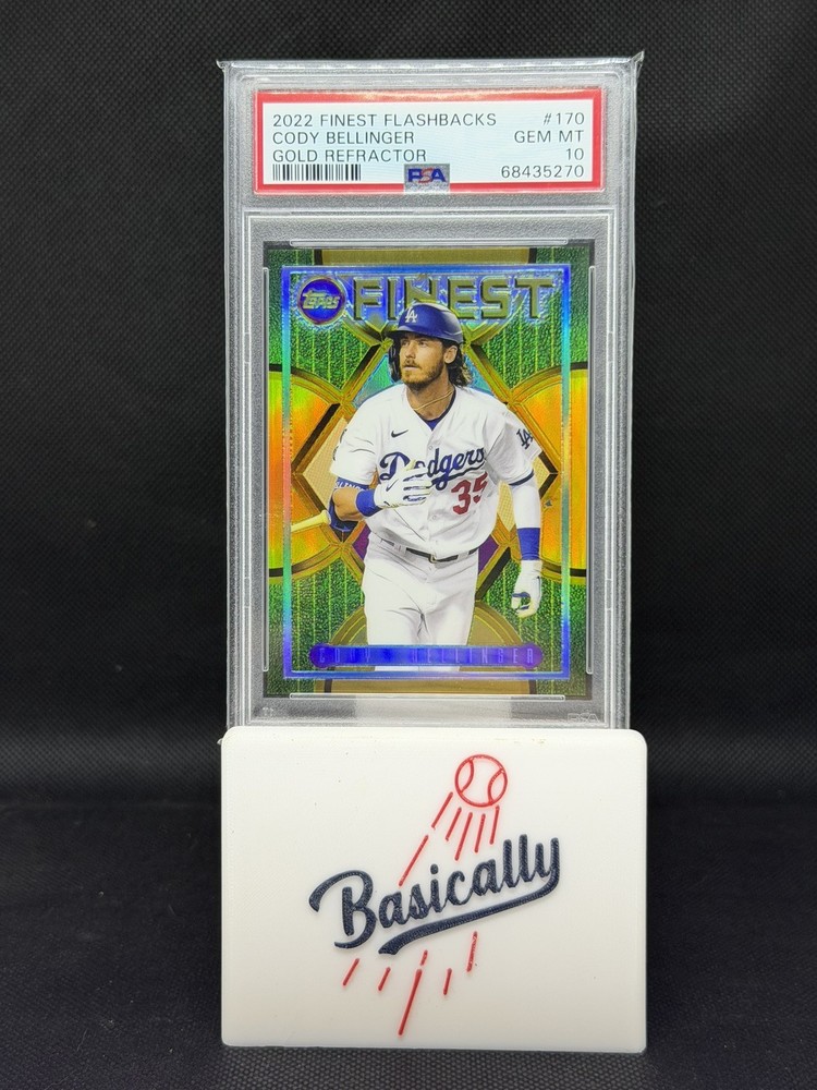 Cody Bellinger 2022 Finest Flashbacks Gold Refractor # 170 PSA 10 