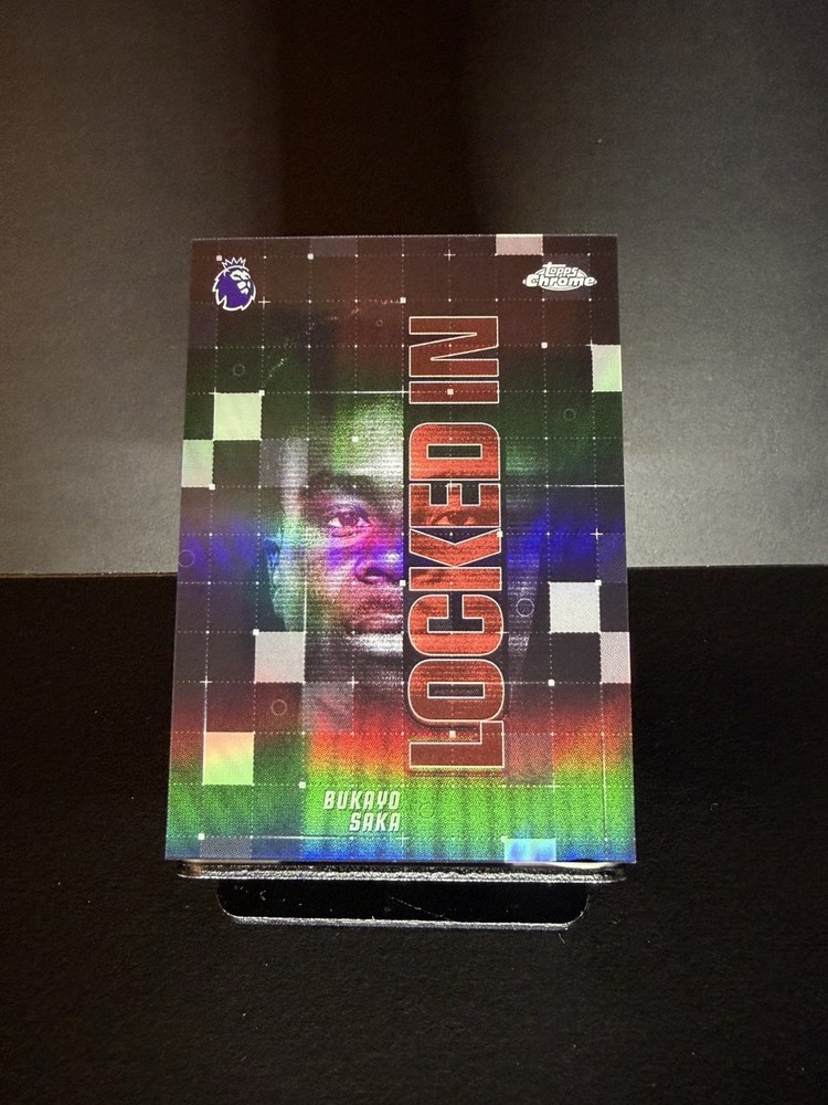 Bukayo Saka Case Hit Arsenal 2025-26 Topps Chrome Premier League Locked In SSP 