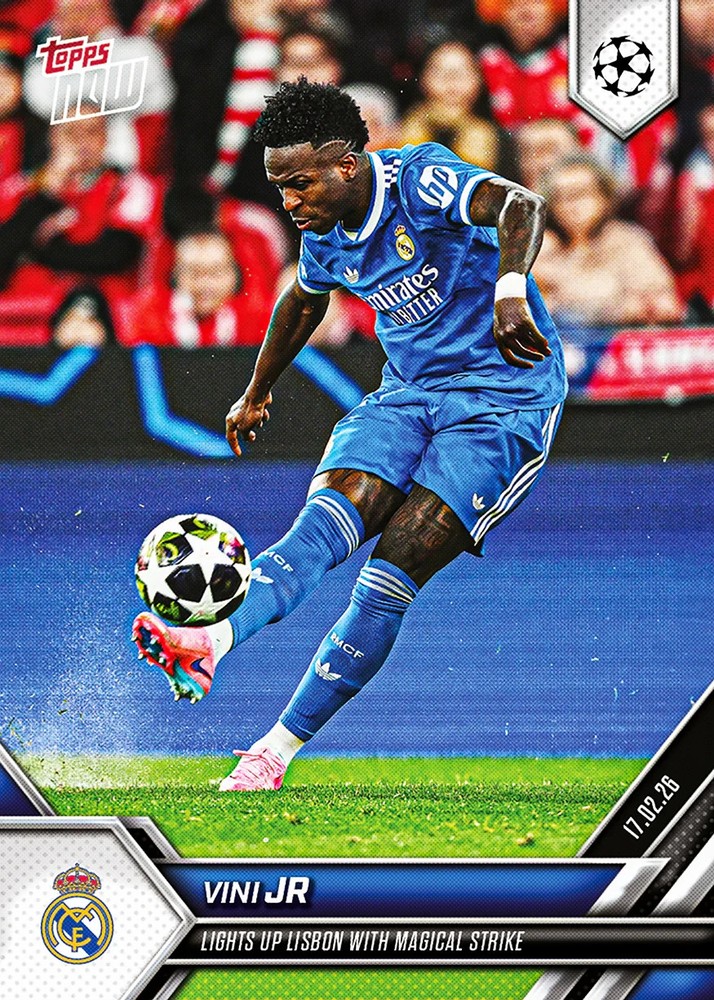 2025-26 UCL Topps NOW Vinicius Jr VINI JR Card #88 REAL MADRID (IN HAND)