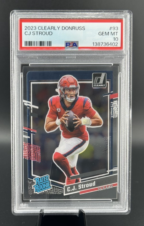 2023 Clearly Donruss #93 CJ STROUD Rookie RC PSA 10 GEM MINT