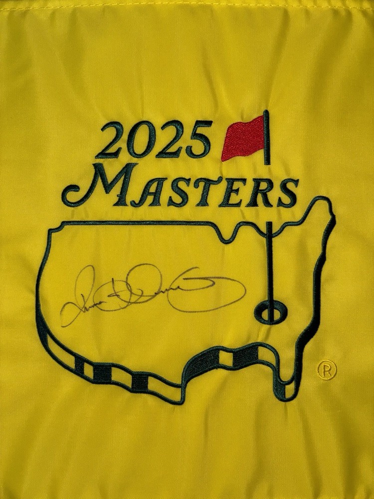 WOW!! Rory McIlroy Signed 2025 Official Masters Pin Flag PSA Auth ~ Grand Slam!!