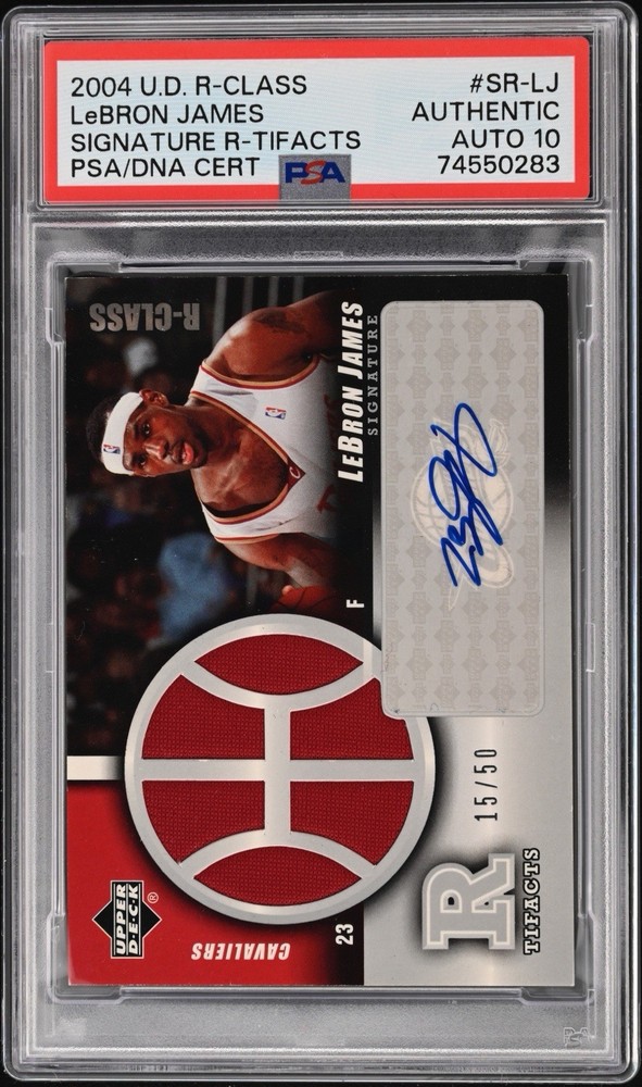 2004 UD R-Class LeBron James Signature Auto /50 Psa Authentic  