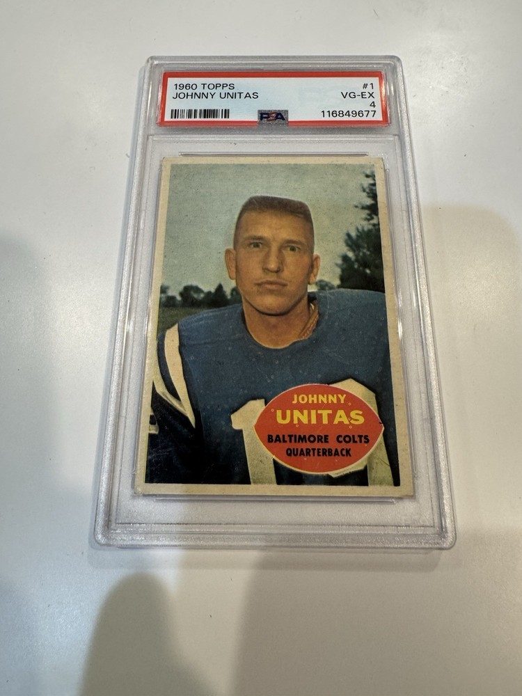 1960 Topps Johnny Unitas #1 PSA 4