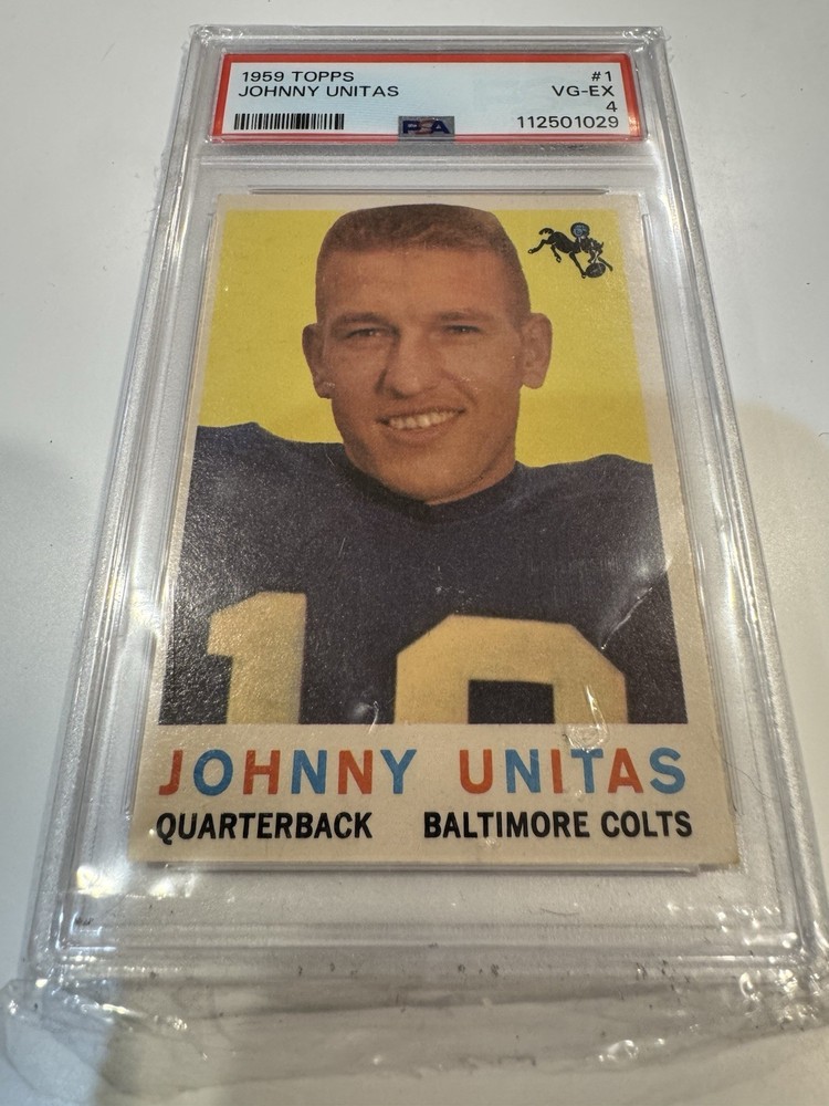 1959 Topps #1 Johnny Unitas PSA 4
