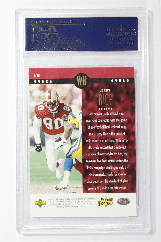 1996 Upper Deck SP Holoview Jerry Rice #1 PSA 9 Mint view 2