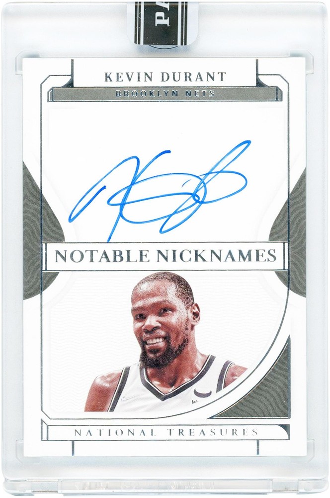 Kevin Durant Nets Signed 2022 Panini National Treasures Notable #NN-KVD 1/1 Card