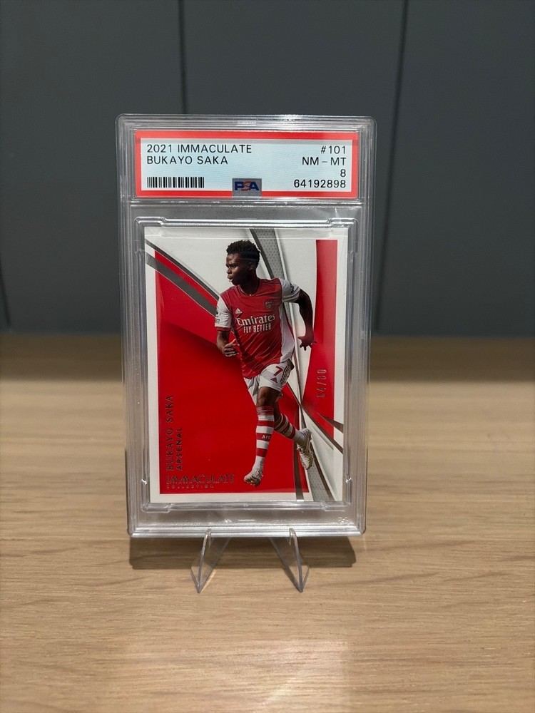 2021 immaculate bukayo saka /80 psa 8 arsenal