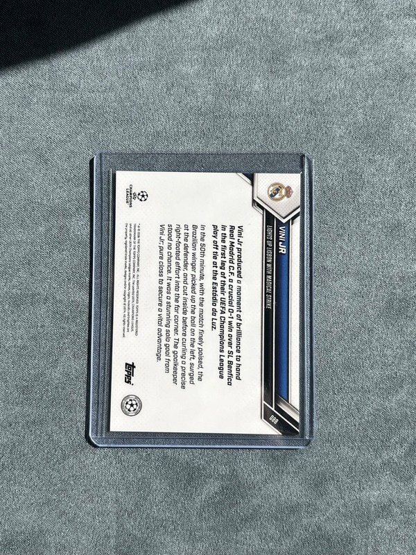 2025-26 UCL Topps NOW Vinicius Jr VINI JR Gold Foil /50 Card #88 REAL MADRID view 2