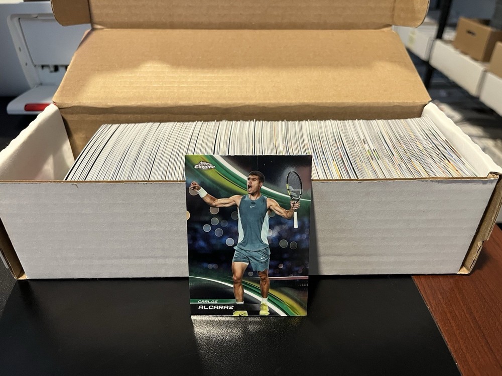 2025 Topps Chrome Tennis Complete Base Set #1-300 Carlos Alcaraz Coco Gauff