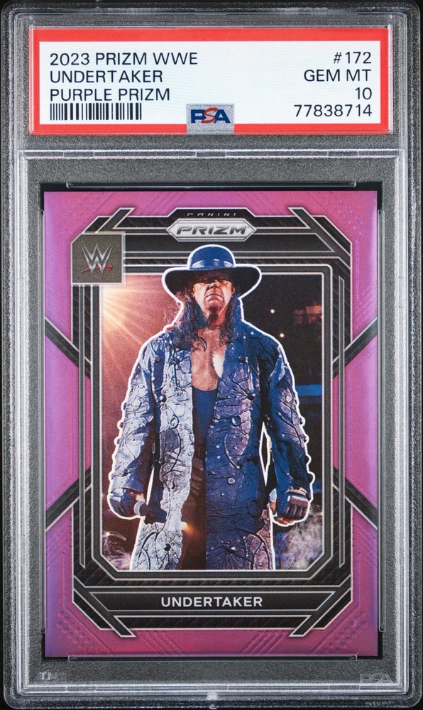 2023 PANINI PRIZM WWE UNDERTAKER PURPLE PRIZM /149 PSA 10 GEM MINT *LOW POP*
