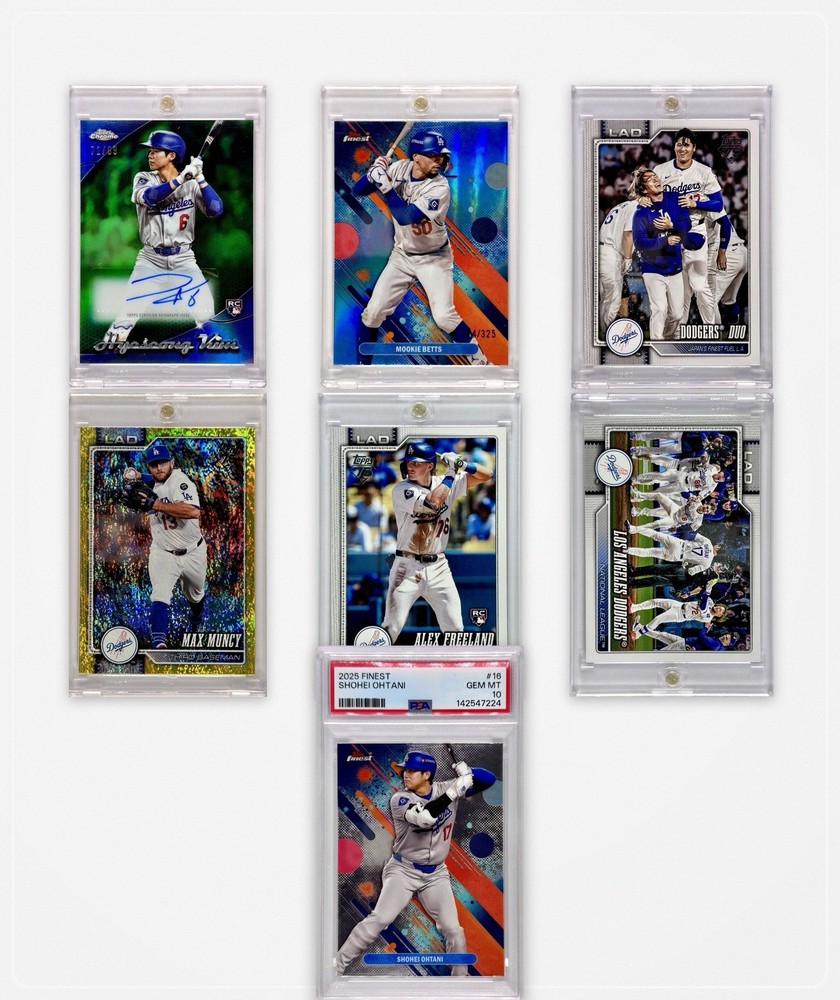 Dodgers Six Pack Slab Ohtani PSA 10 Hyeseong Kim Auto /99 Betts /325