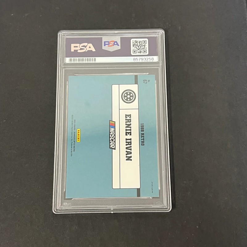 Ernie Irvan 2021 Panini Donruss optic racing#67 Signed Card PSA Auto 10 Autograp view 2