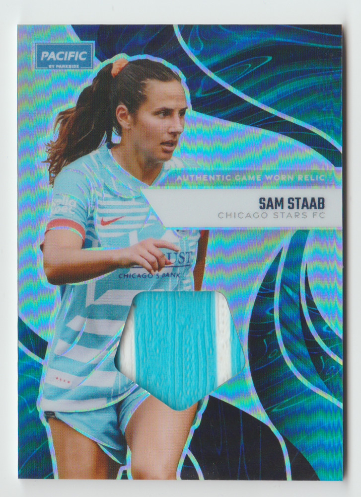 Sam Staab 2025 Parkside NWSL Pacific GAME USED MATCH WORN Jersey Relic