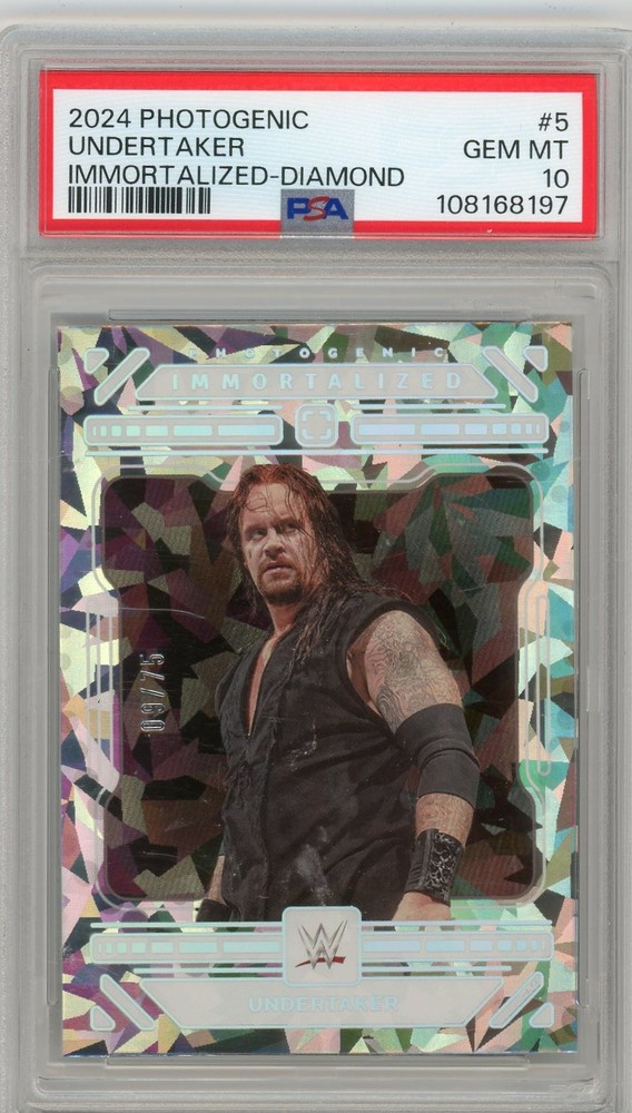 2024 Photogenic WWE Immortalized-Diamond /75 UNDERTAKER PSA 10 No. 5!