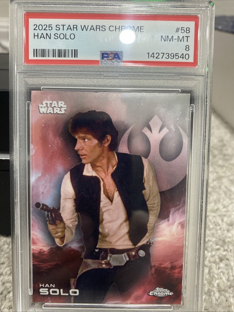 Topps Star Wars Han Solo, Star Wars Chrome PSA Graded