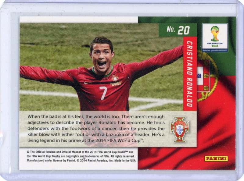 Cristiano Ronaldo 2014 Panini Prizm World Cup Net Finders #20 view 2