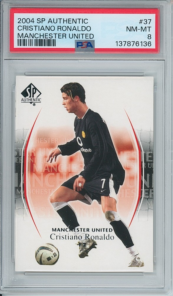 2004 SP Authentic #37 CHRISTIANO RONALDO PSA 8 NM-MT Manchester United Rookie RC